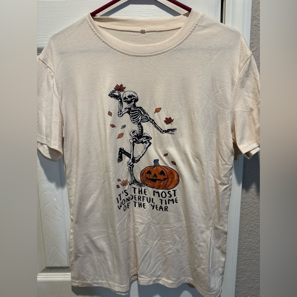 Source Unknown Cream Halloween Tee